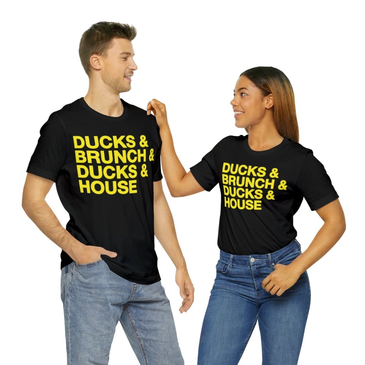Ducks and Brunch and Ducks and House - Unisex Jersey Short Sleeve Tee