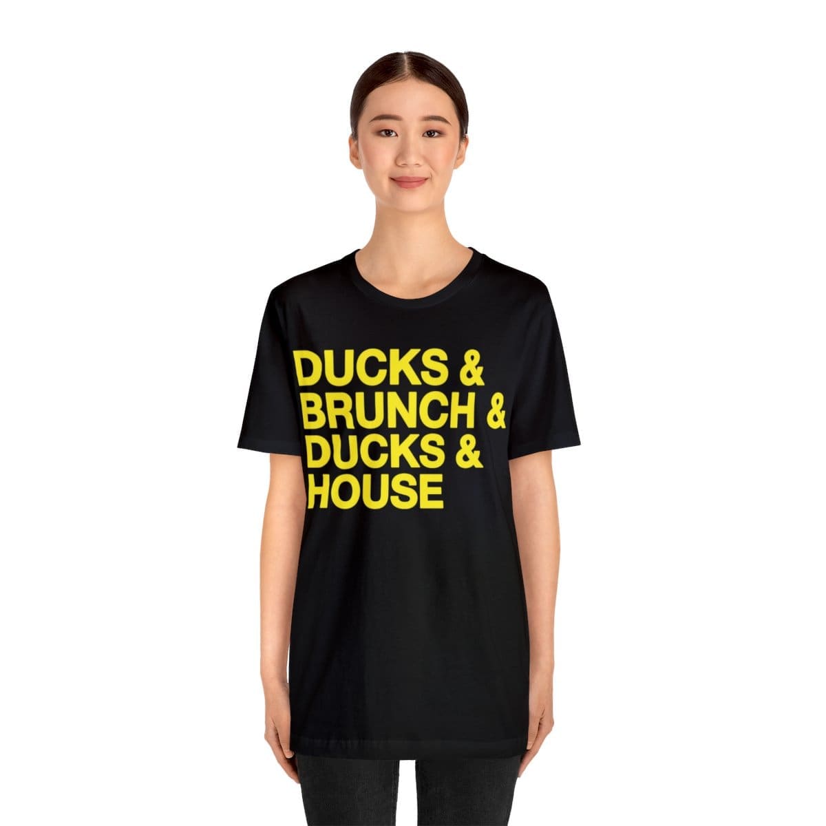 Ducks and Brunch and Ducks and House - Unisex Jersey Short Sleeve Tee - Image 4