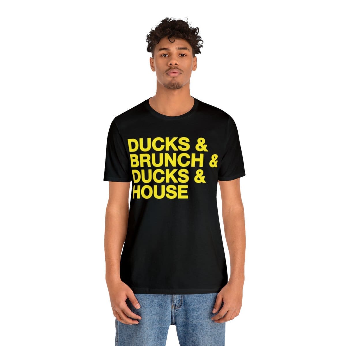 Ducks and Brunch and Ducks and House - Unisex Jersey Short Sleeve Tee - Image 5