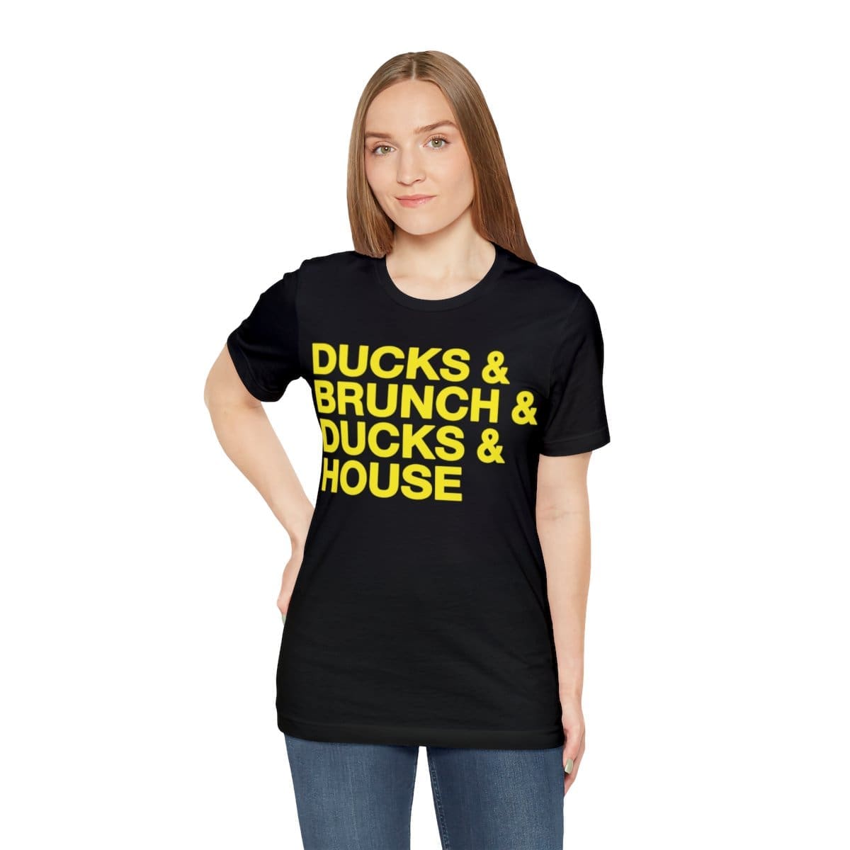 Ducks and Brunch and Ducks and House - Unisex Jersey Short Sleeve Tee - Image 6