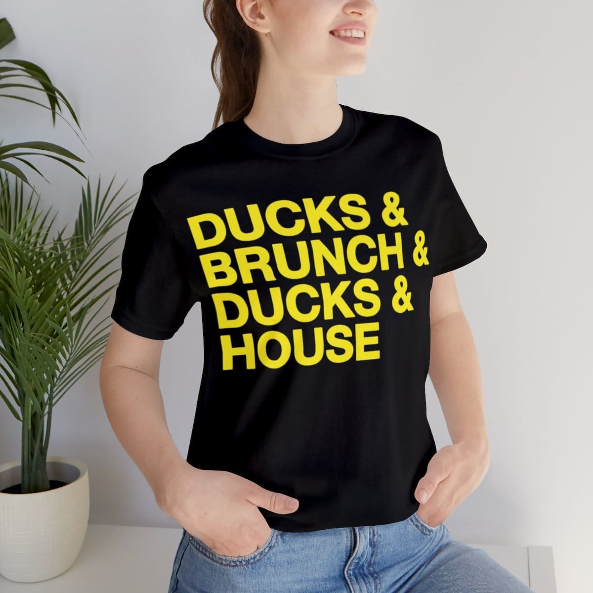 Ducks and Brunch and Ducks and House - Unisex Jersey Short Sleeve Tee - Image 10