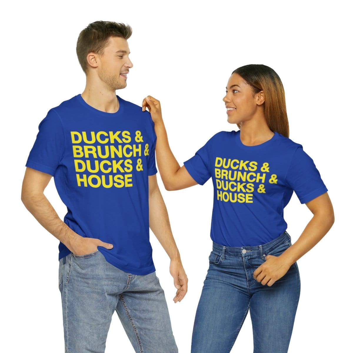 Ducks and Brunch and Ducks and House - Unisex Jersey Short Sleeve Tee - Image 37