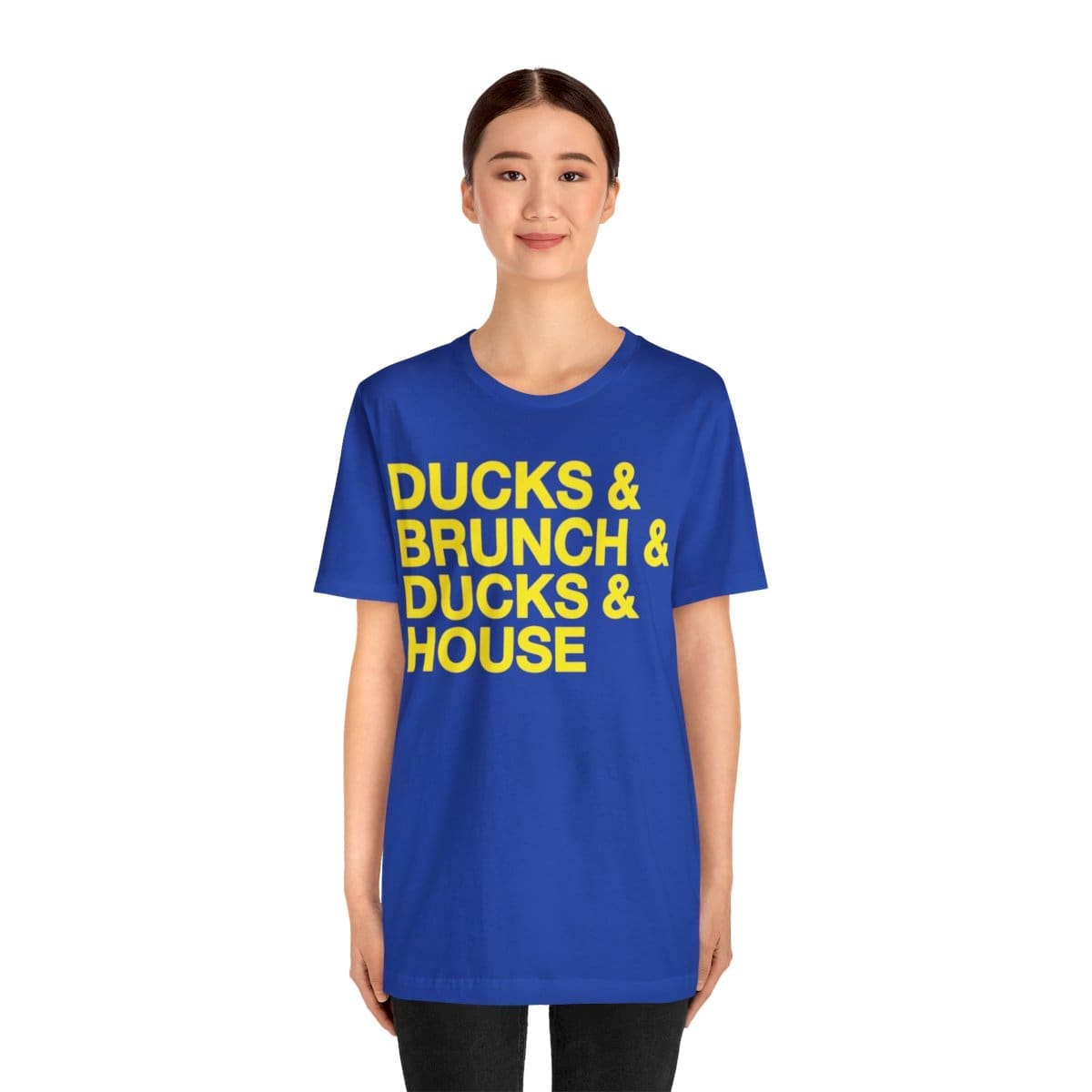 Ducks and Brunch and Ducks and House - Unisex Jersey Short Sleeve Tee - Image 40