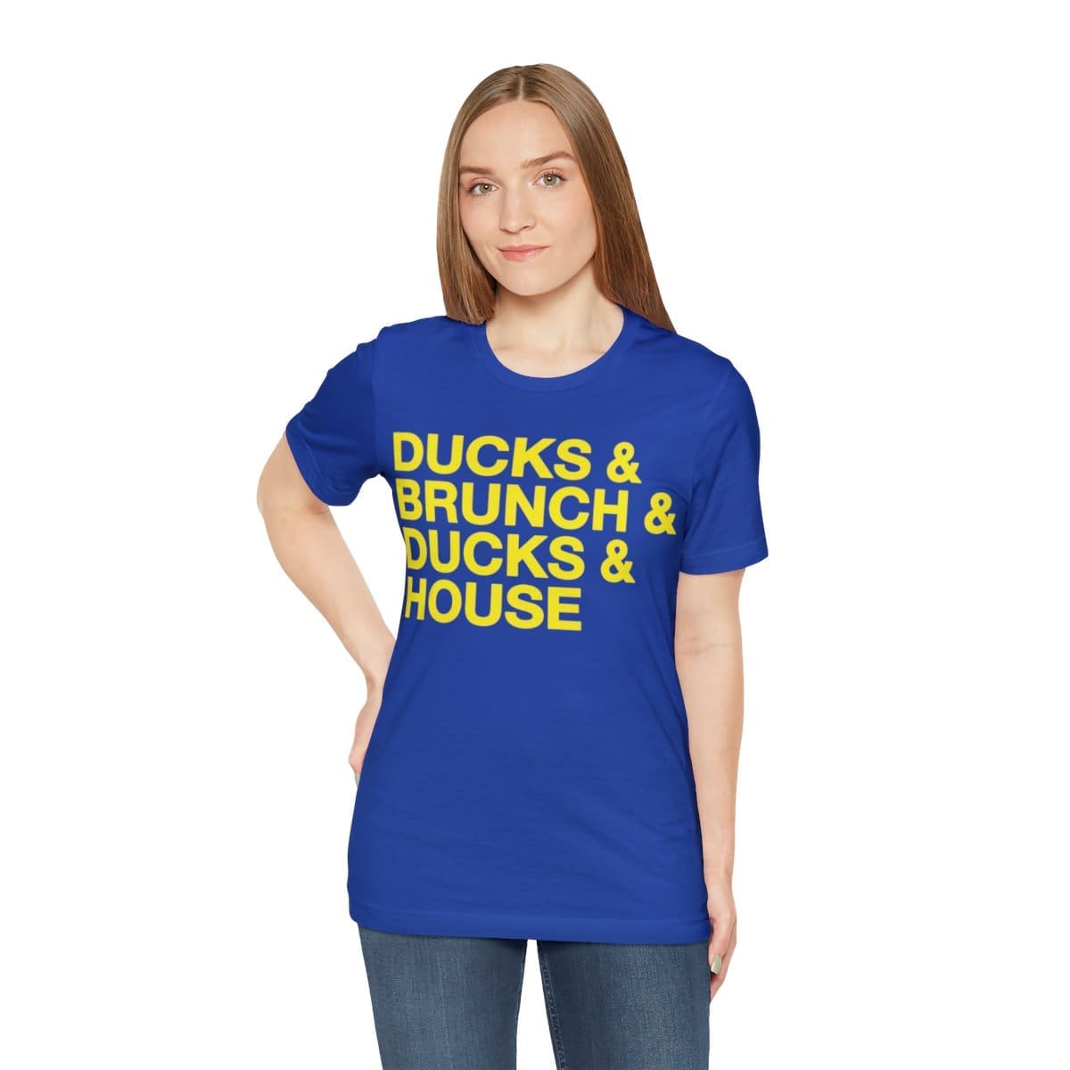 Ducks and Brunch and Ducks and House - Unisex Jersey Short Sleeve Tee - Image 42