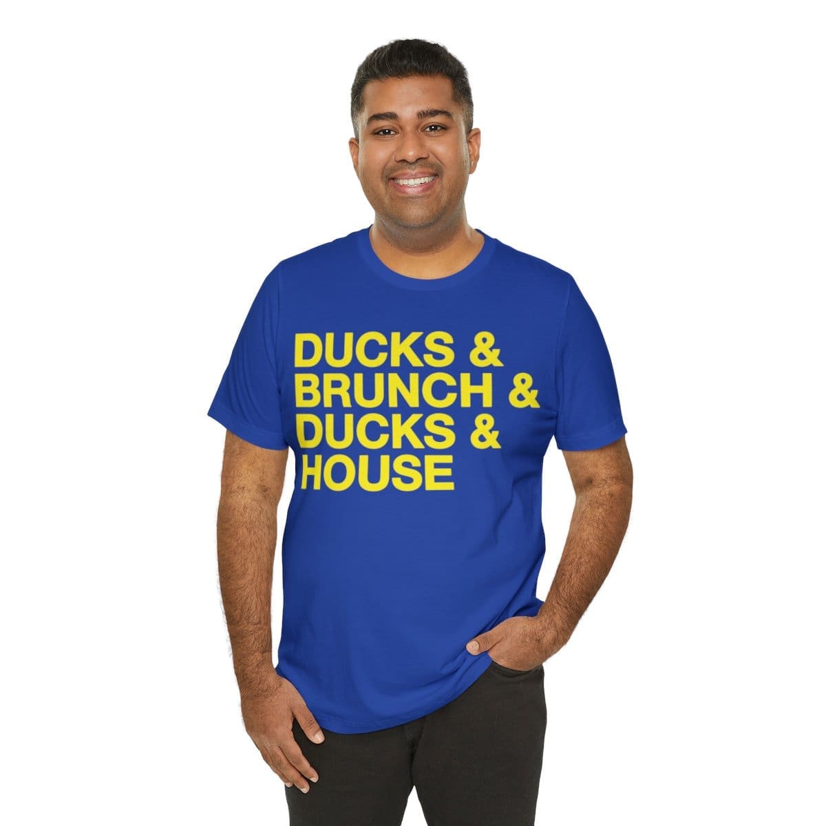 Ducks and Brunch and Ducks and House - Unisex Jersey Short Sleeve Tee - Image 45
