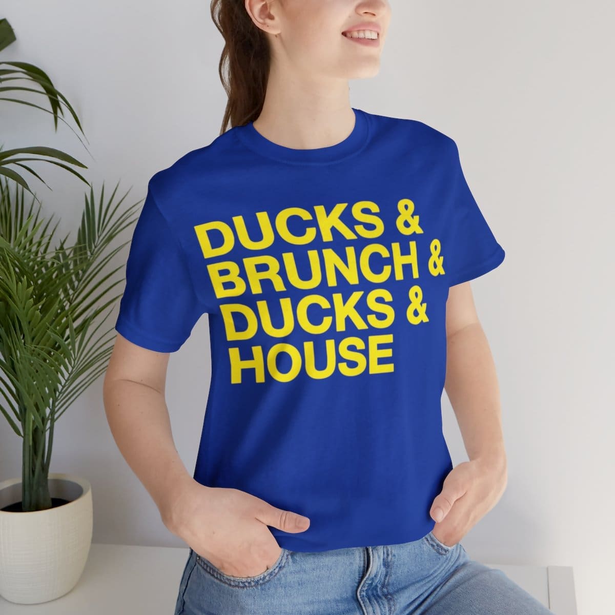 Ducks and Brunch and Ducks and House - Unisex Jersey Short Sleeve Tee - Image 46
