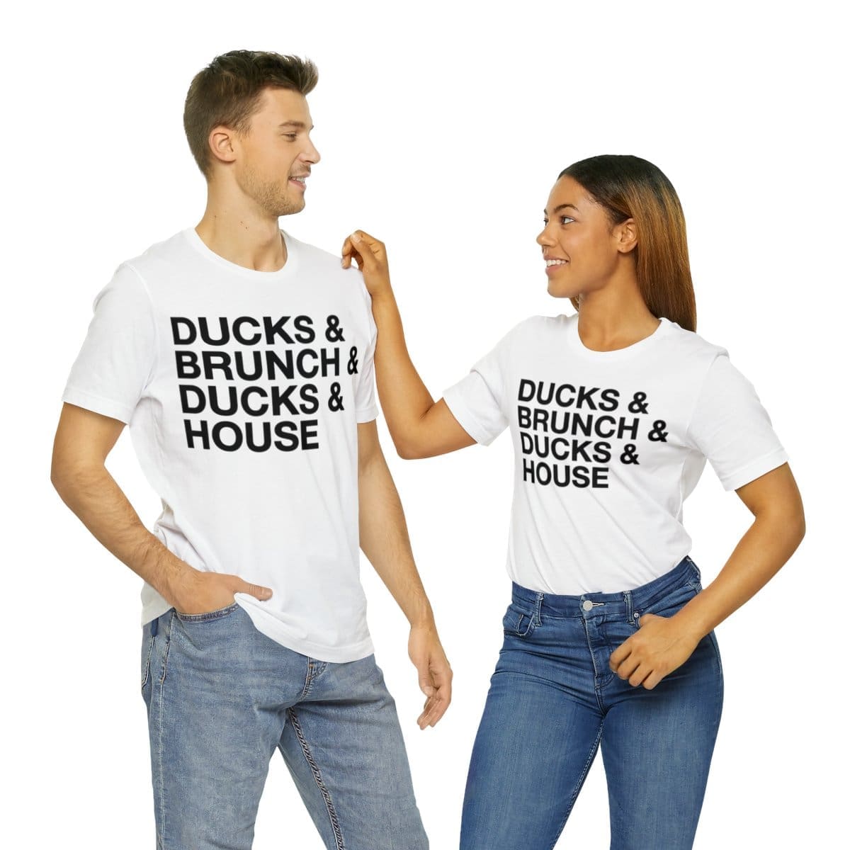 Ducks and Brunch and Ducks and House - Unisex Jersey Short Sleeve Tee - Image 13