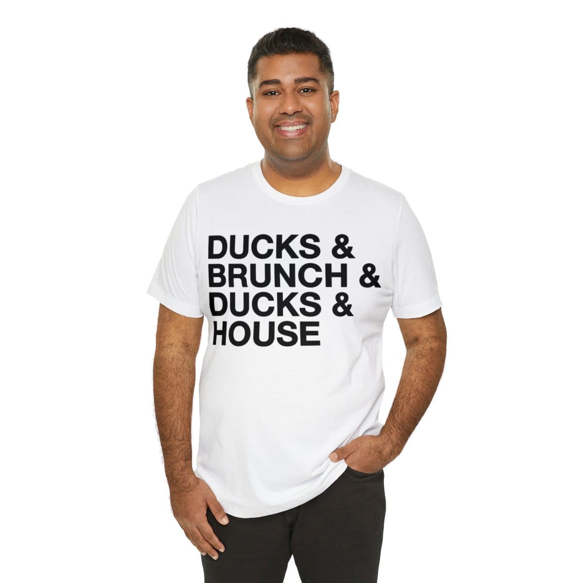 Ducks and Brunch and Ducks and House - Unisex Jersey Short Sleeve Tee - Image 21