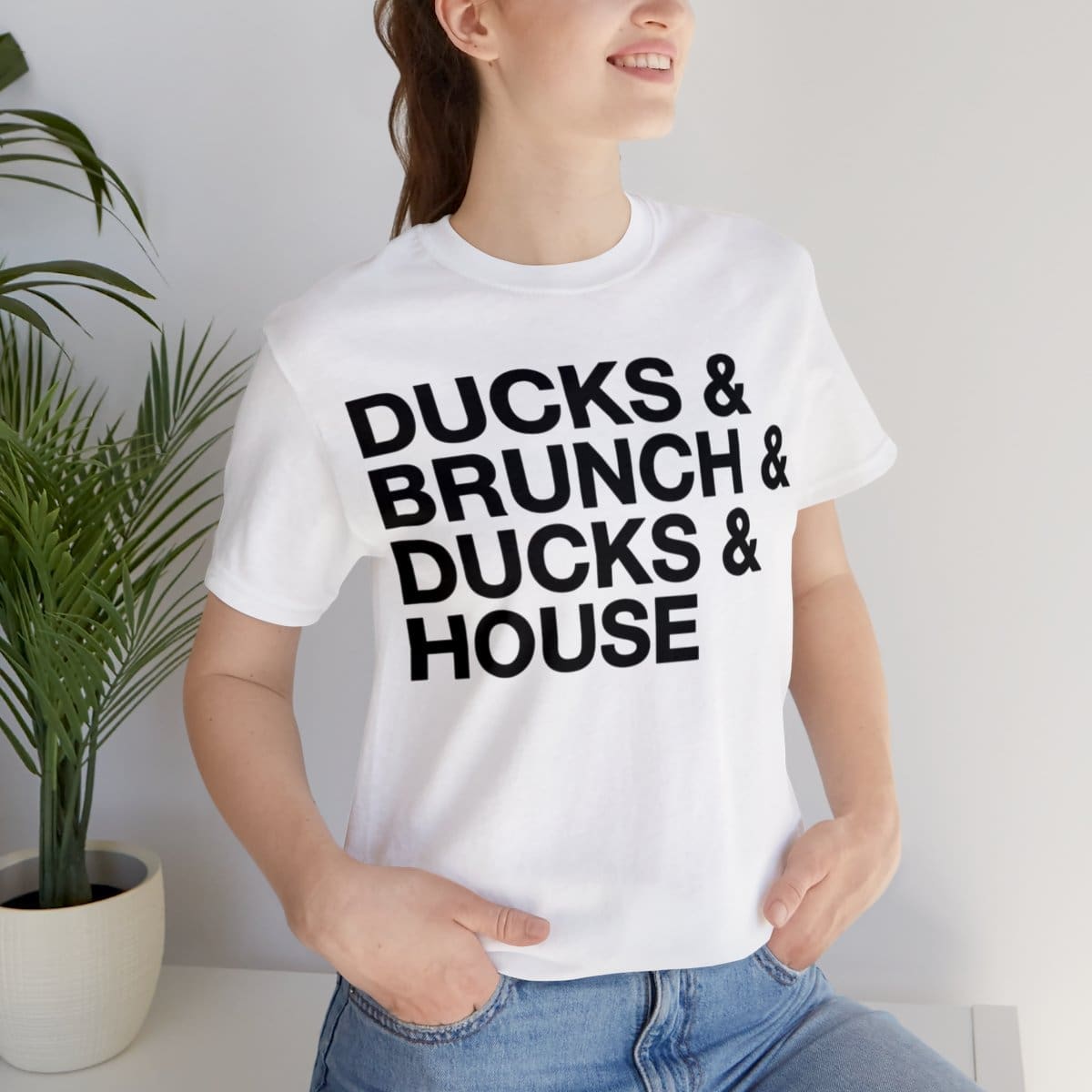 Ducks and Brunch and Ducks and House - Unisex Jersey Short Sleeve Tee - Image 22