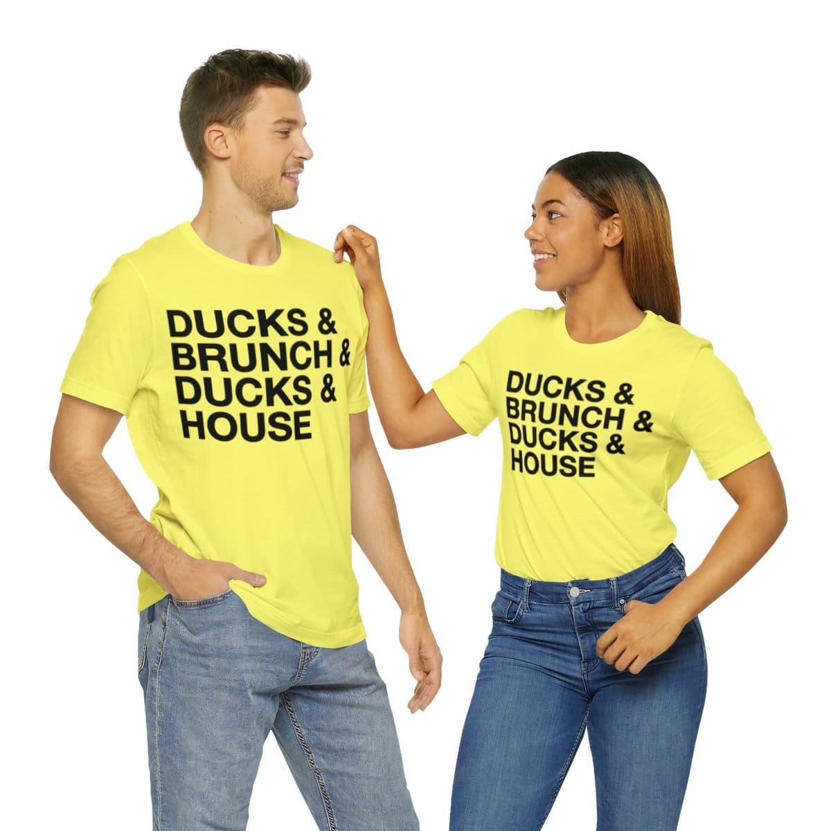 Ducks and Brunch and Ducks and House - Unisex Jersey Short Sleeve Tee - Image 25