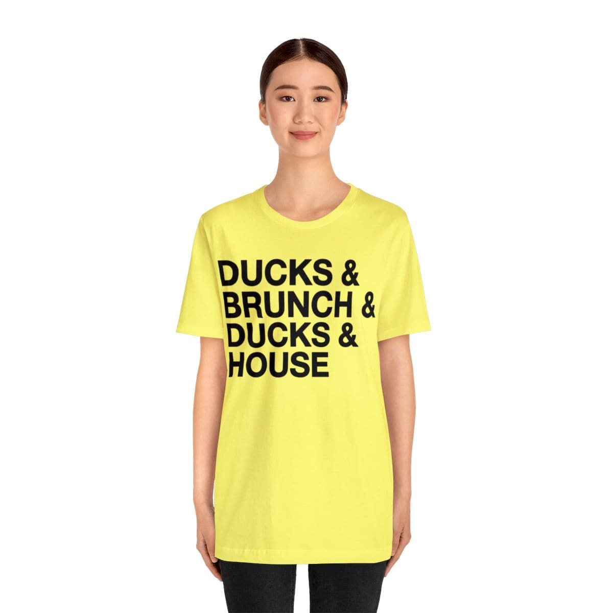 Ducks and Brunch and Ducks and House - Unisex Jersey Short Sleeve Tee - Image 28