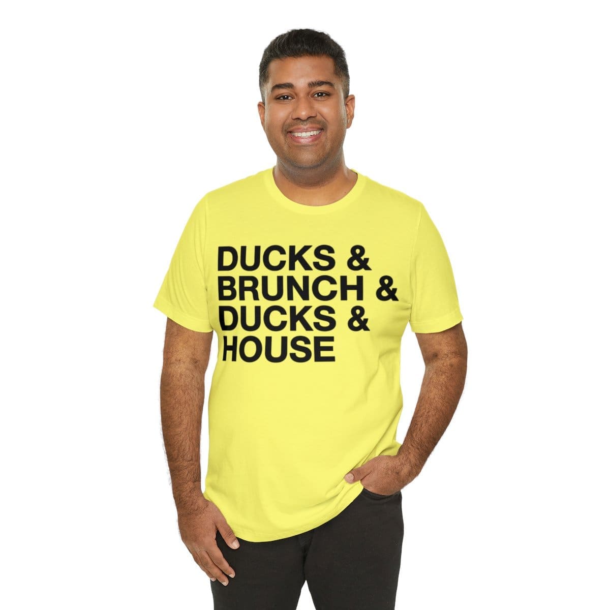 Ducks and Brunch and Ducks and House - Unisex Jersey Short Sleeve Tee - Image 33