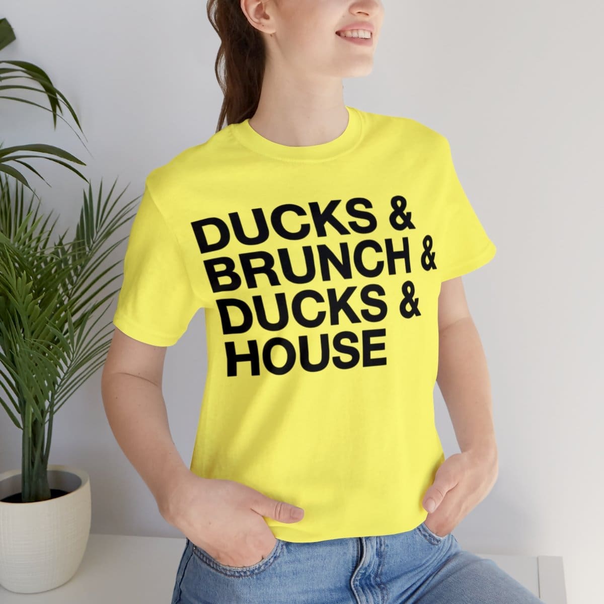 Ducks and Brunch and Ducks and House - Unisex Jersey Short Sleeve Tee - Image 34
